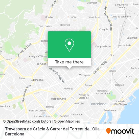 Travessera de Gràcia & Carrer del Torrent de l'Olla map