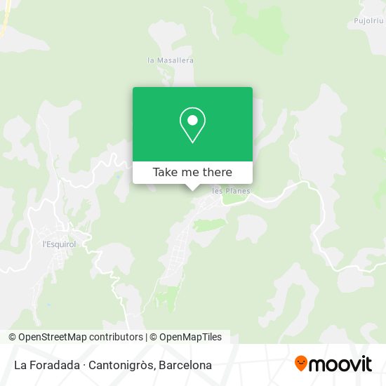 La Foradada · Cantonigròs map