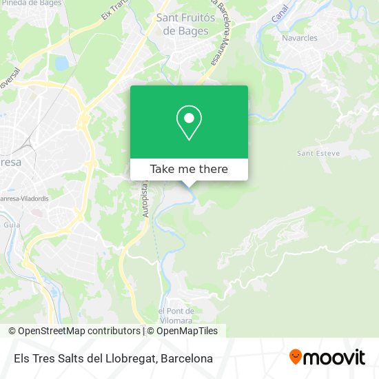 Els Tres Salts del Llobregat map