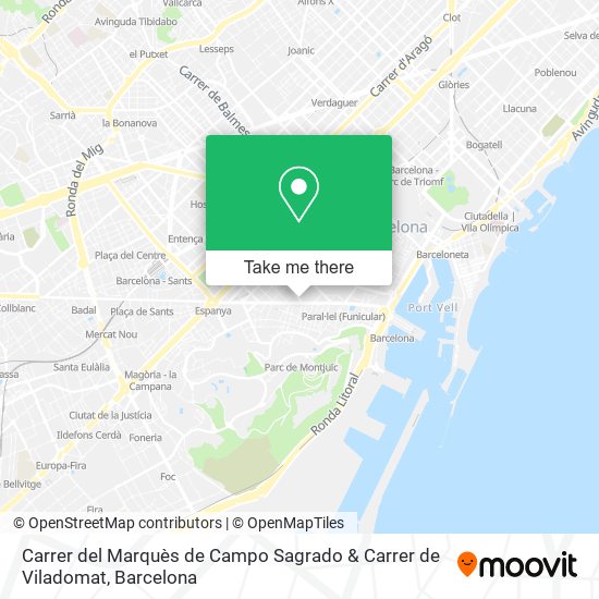 Carrer del Marquès de Campo Sagrado & Carrer de Viladomat map