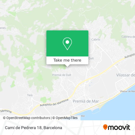 Camí de Pedrera 18 map