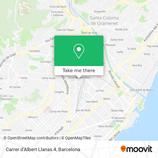 Carrer d'Albert Llanas 4 map