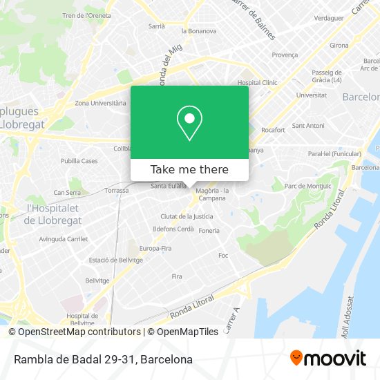 mapa Rambla de Badal 29-31