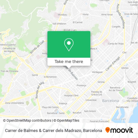 Carrer de Balmes & Carrer dels Madrazo map