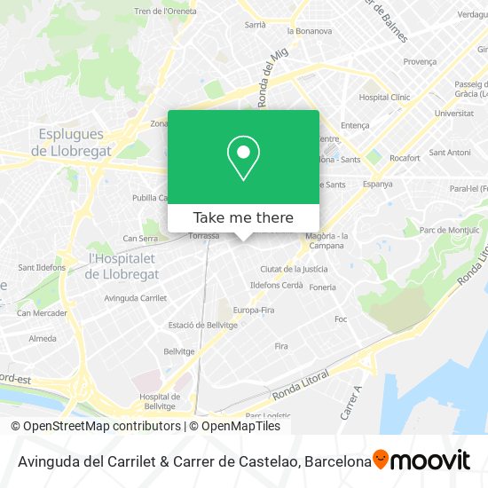 Avinguda del Carrilet & Carrer de Castelao map