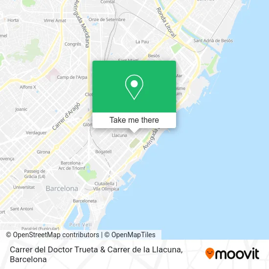 Carrer del Doctor Trueta & Carrer de la Llacuna map
