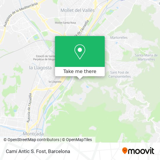 Camí Antic S. Fost map