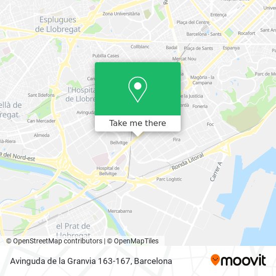 Avinguda de la Granvia 163-167 map