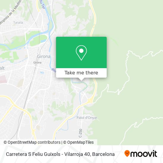 Carretera S Feliu Guíxols - Vilarroja 40 map