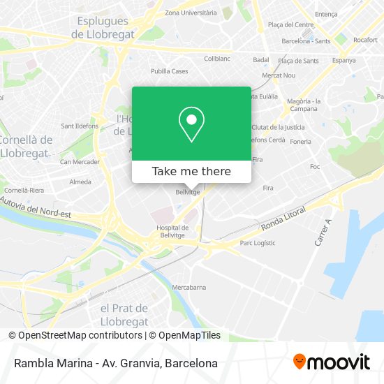 mapa Rambla Marina - Av. Granvia