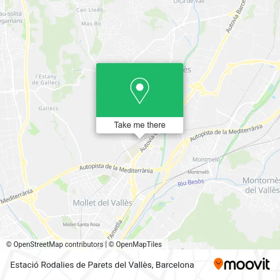 Estació Rodalies de Parets del Vallès map