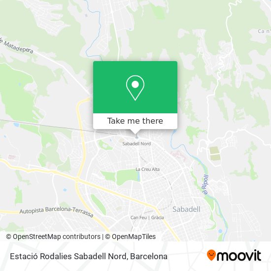 Estació Rodalies Sabadell Nord map