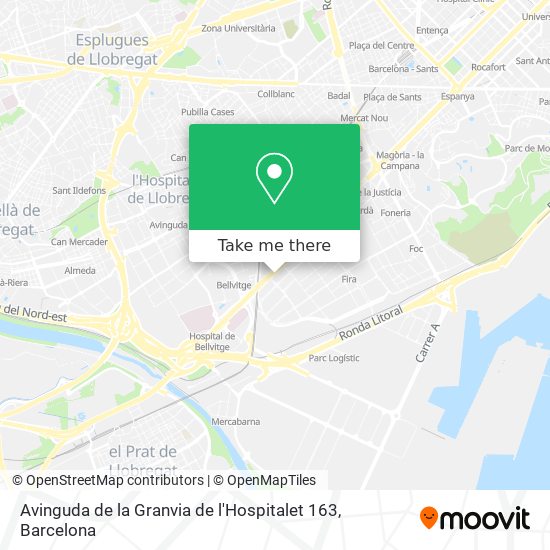 Avinguda de la Granvia de l'Hospitalet 163 map