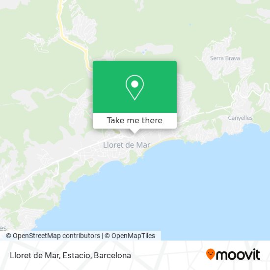 Lloret de Mar, Estacio map