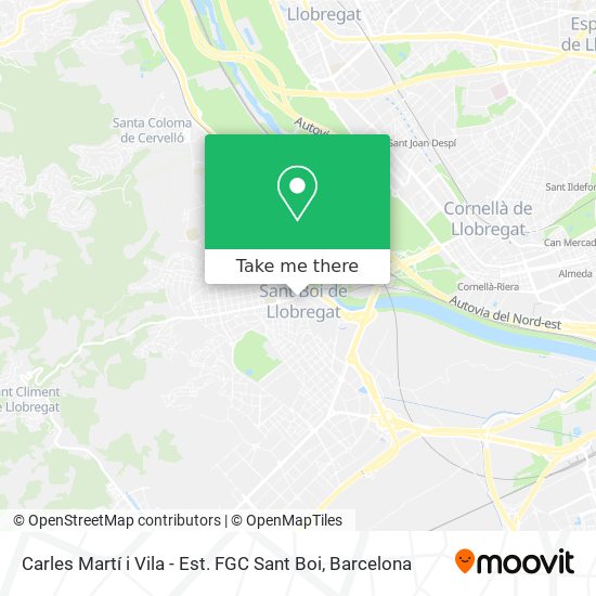 Carles Martí i Vila - Est. FGC Sant Boi map