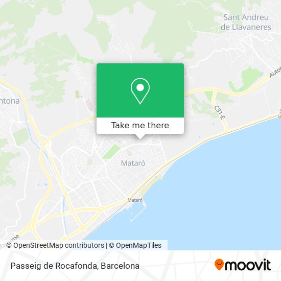 mapa Passeig de Rocafonda