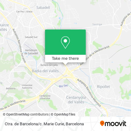 mapa Ctra. de Barcelona / c. Marie Curie
