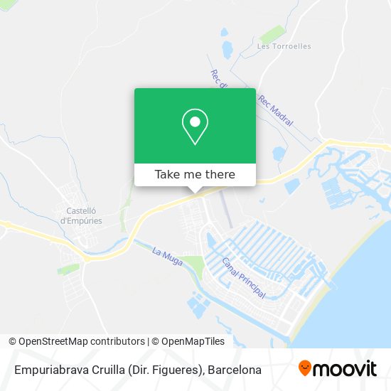 Empuriabrava Cruilla (Dir. Figueres) map
