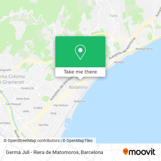 Germà Juli - Riera de Matomoros map