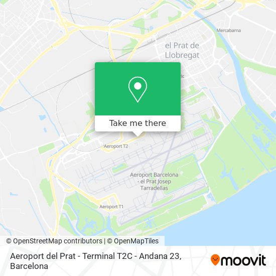 Aeroport del Prat - Terminal T2C - Andana 23 map