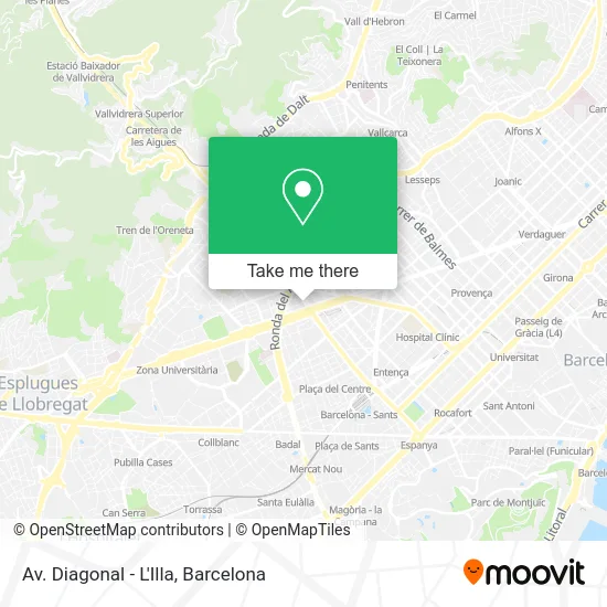 Av. Diagonal - L'Illa map