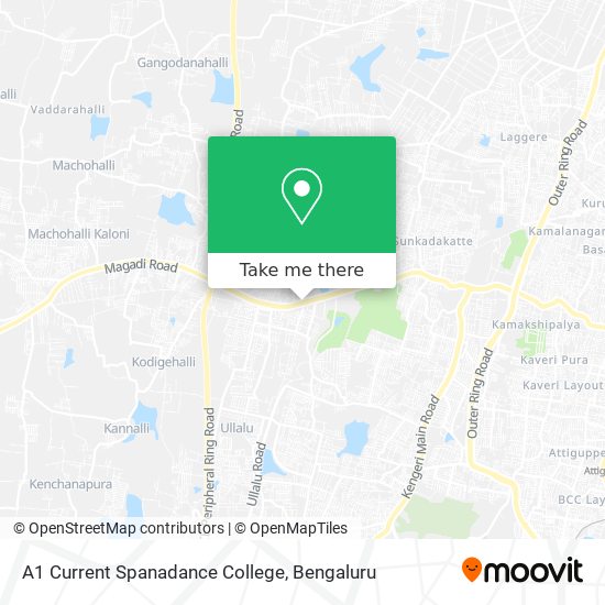 A1 Current Spanadance College map