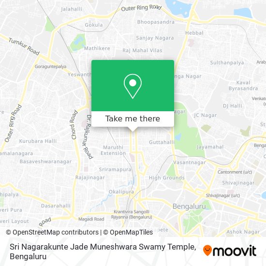 Sri Nagarakunte Jade Muneshwara Swamy Temple map