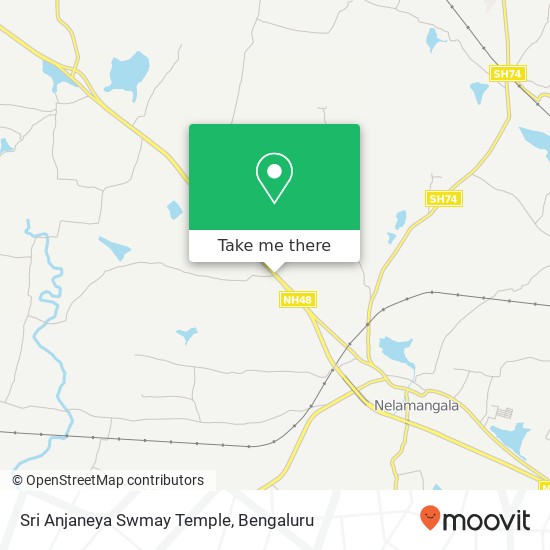 Sri Anjaneya Swmay Temple map
