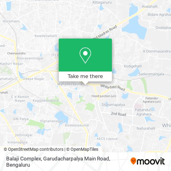 Balaji Complex, Garudacharpalya Main Road map