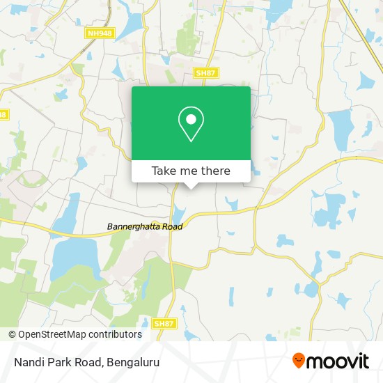 Nandi Park Road map