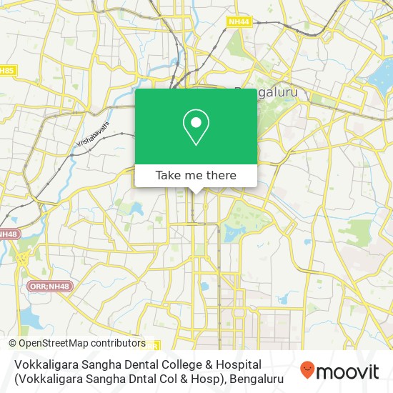 Vokkaligara Sangha Dental College & Hospital (Vokkaligara Sangha Dntal Col & Hosp) map