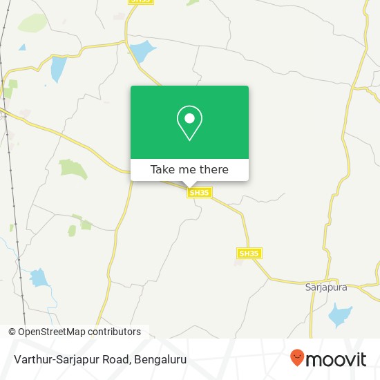 Varthur-Sarjapur Road map