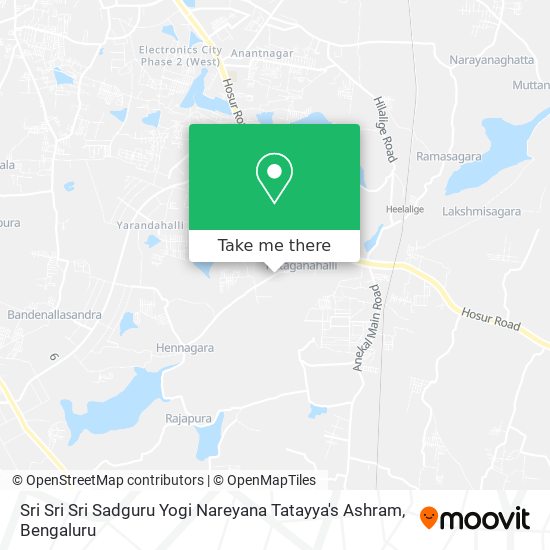 Sri Sri Sri Sadguru Yogi Nareyana Tatayya's Ashram map