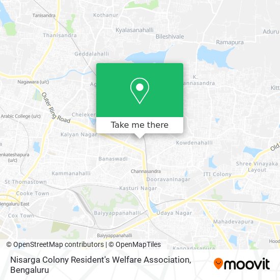 Nisarga Colony Resident's Welfare Association map
