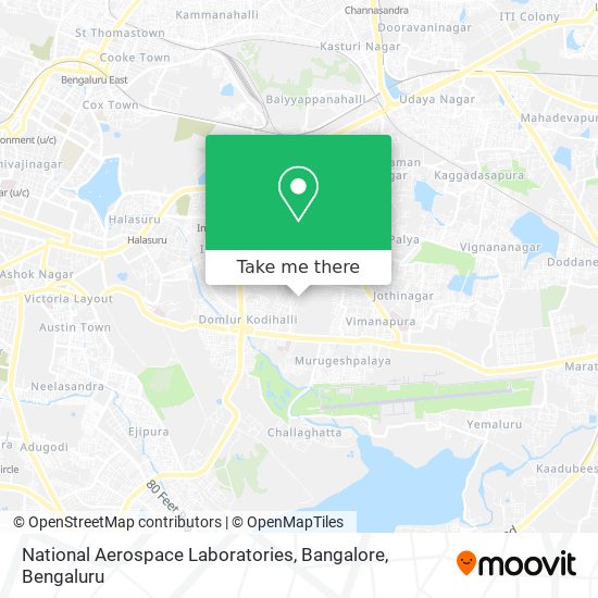 National Aerospace Laboratories, Bangalore map