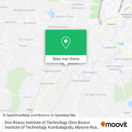 Don Bosco Institute of Technology map