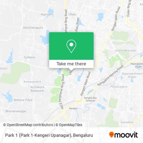 Park 1 (Park 1-Kengeri Upanagar) map