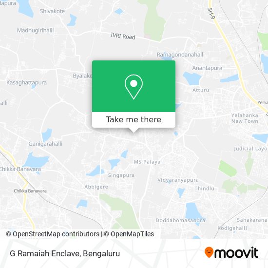 G Ramaiah Enclave map