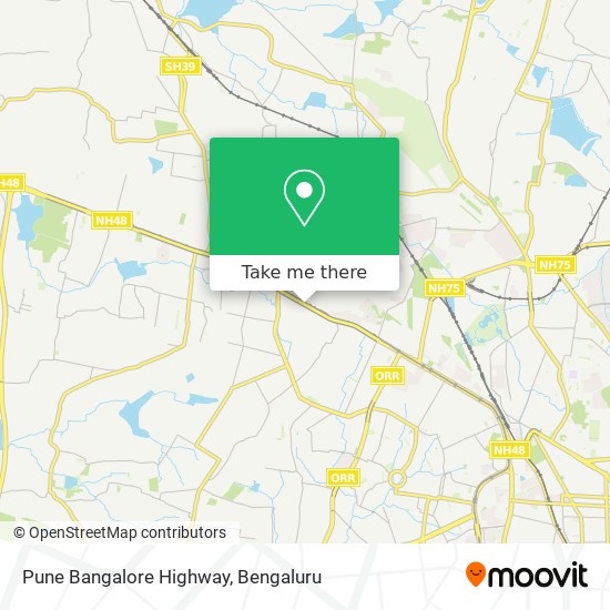 Pune Bangalore Highway map