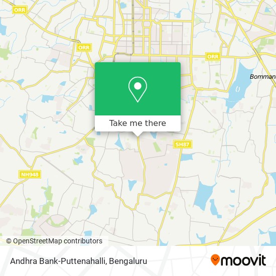 Andhra Bank-Puttenahalli map