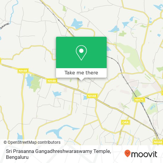 Sri Prasanna Gangadhreshwaraswamy Temple map