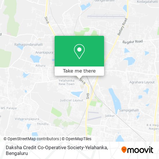 Daksha Credit Co-Operative Society-Yelahanka map