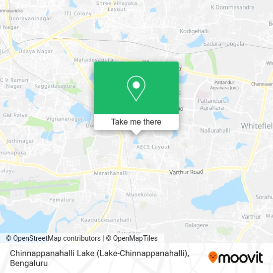 Chinnappanahalli Lake map