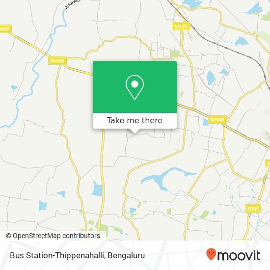 Bus Station-Thippenahalli map