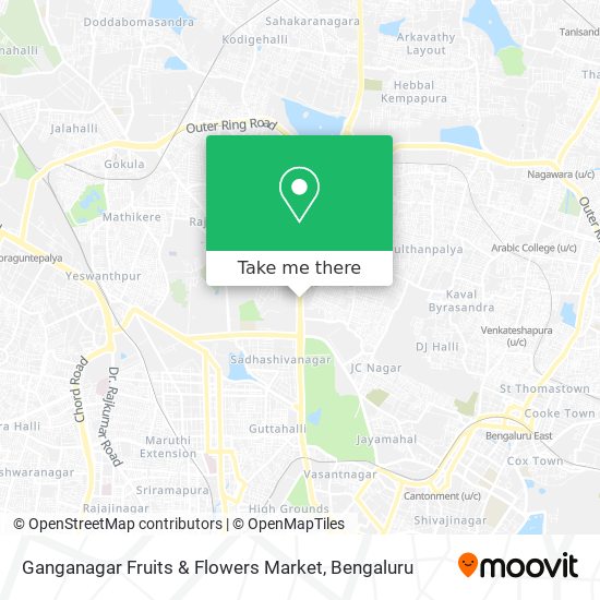 Ganganagar Fruits & Flowers Market map