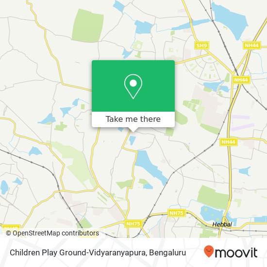 Children Play Ground-Vidyaranyapura map