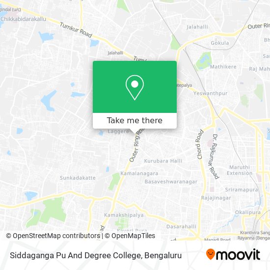 Siddaganga Pu And Degree College map