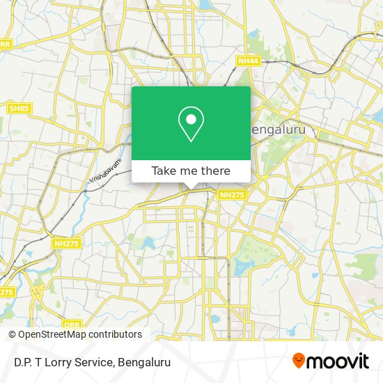 D.P. T Lorry Service map
