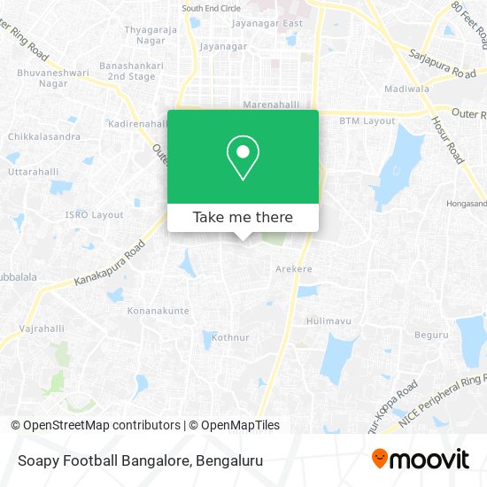 Soapy Football Bangalore map