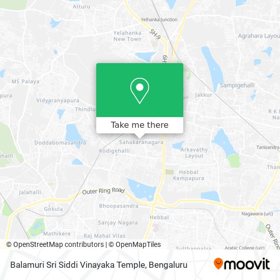 Balamuri Sri Siddi Vinayaka Temple map